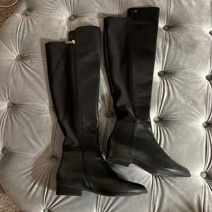 Michael Kors Bromley Flat Riding Boots sz 8
